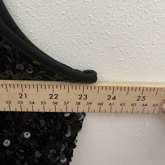 Avenue Women's Sequin Tank Top Size 22/24 Black - Picture 8 of 8